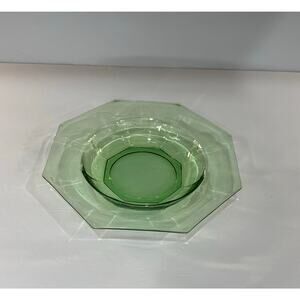 Vintage Green Depression Glass Bowl ~ Not Uranium ~